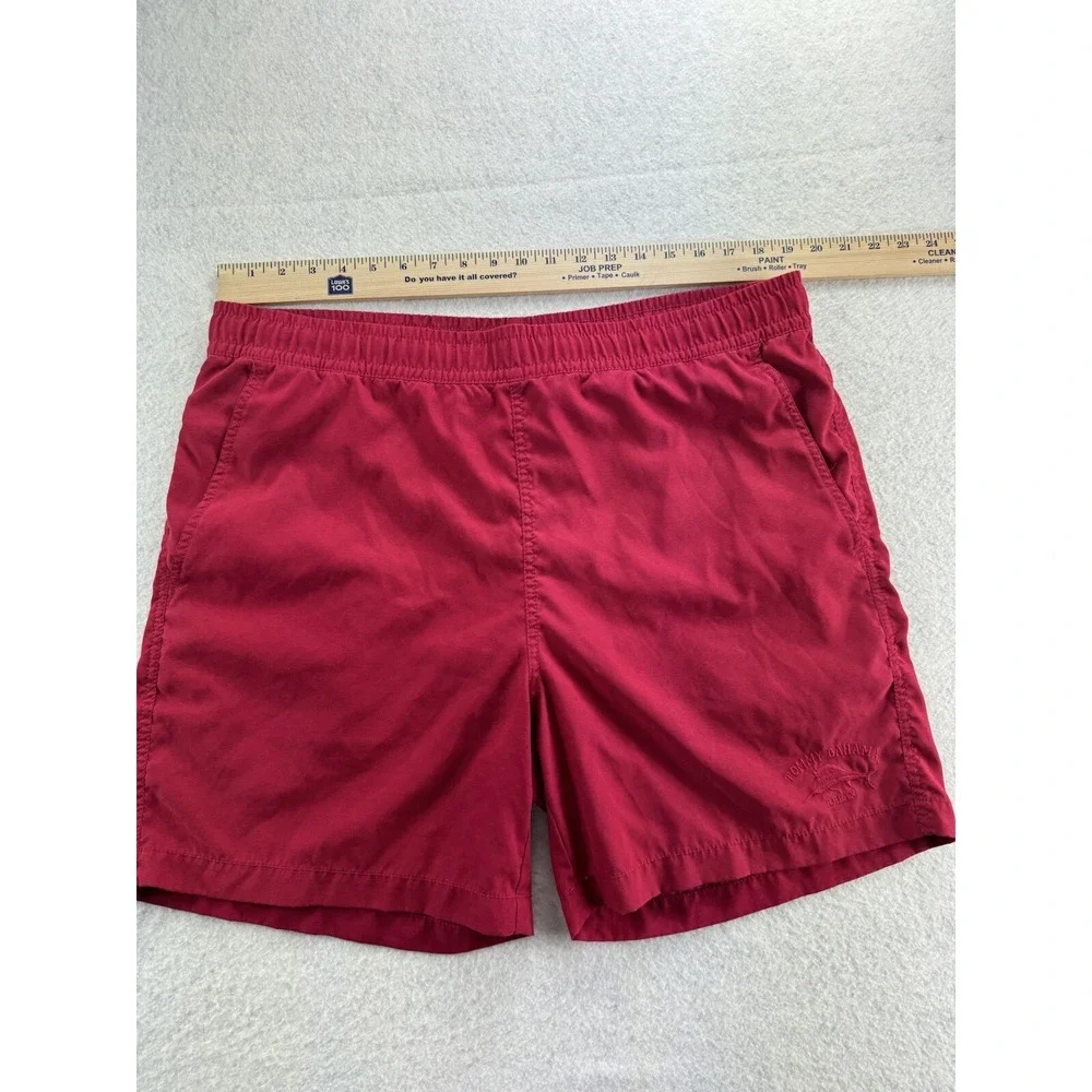 Tommy Bahama Mens Lined Swimsuit Trunks Shorts Red Tag Sz Med Best Fit Lg. 35-38